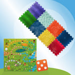 Masāžas ortopēdiskais paklājiņš Ortek "Puzzle Mix" 8 moduļi + Spēle
