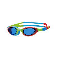 Peldēšanas brilles ZOGGS Super Seal Junior (6-14 gadi) sarkanas/zilas/zaļas