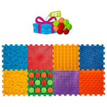 Masāžas paklājiņš Ortek Mix Puzzles, 8 gab. + brīvi raksti