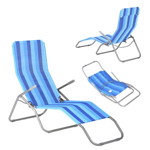 Atpūtas krēsls NC3017 BLUE SUN LOUNGER NILS CAMP