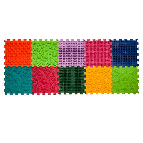 Masāžas paklājiņš Avalanche Dinosaurs Puzzle 10 elementi