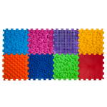 Masāžas ortopēdiskais paklājiņš Ortek "Puzzle Mix" 8 moduļi