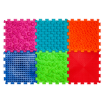 Masāžas ortopēdiskie paliktņi "Puzzle Mix" 6 moduļi