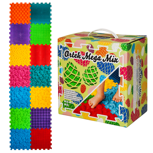 Masāžas ortopēdiskie paliktņi Ortek Puzzle "Mega Mix" 14 moduļi