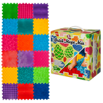 Ortopēdiskais masāžas paklājiņš Ortek Puzzle "Mega Mix" 18 moduļi