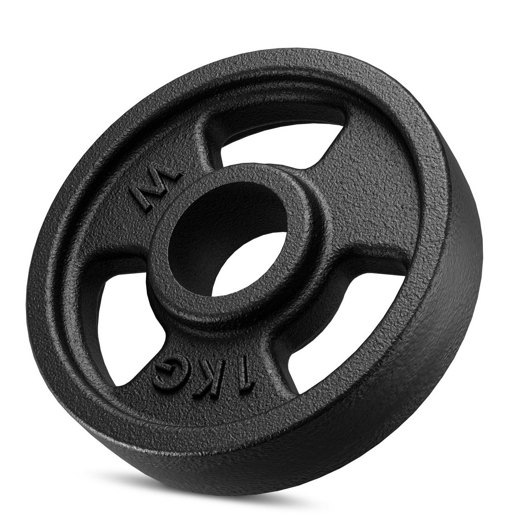Standarta čuguna Tri Grips svara plāksne 1 kg ar ø31 mm urbumu - Marbo Sport