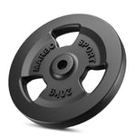 Standarta čuguna Tri Grips svara plāksne 20 kg ar ø31 mm urbumu - Marbo Sport