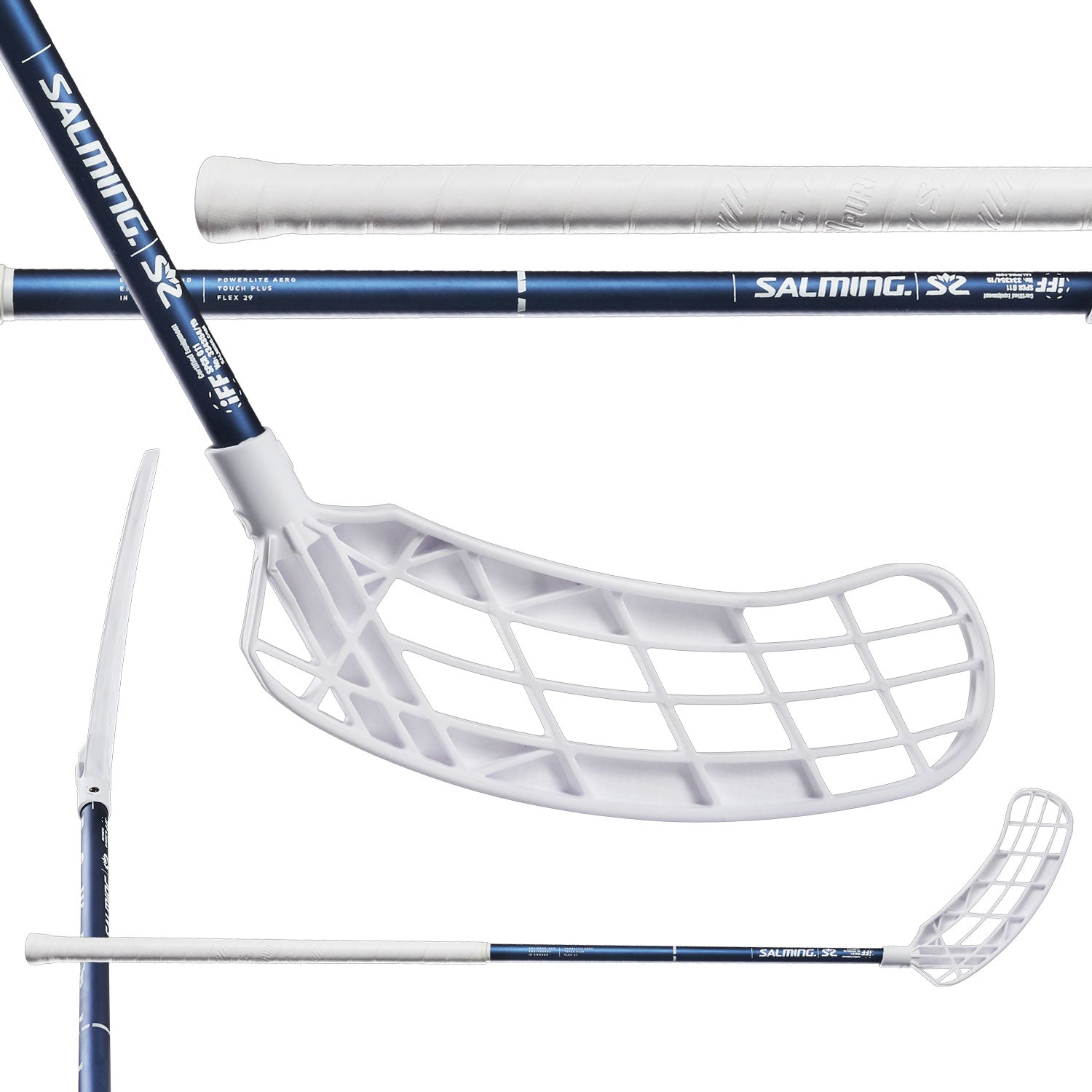 Salming Q1 Powerlite Aero 27 Ice Edition florbola spēlētāja nūja (1099114-0407)