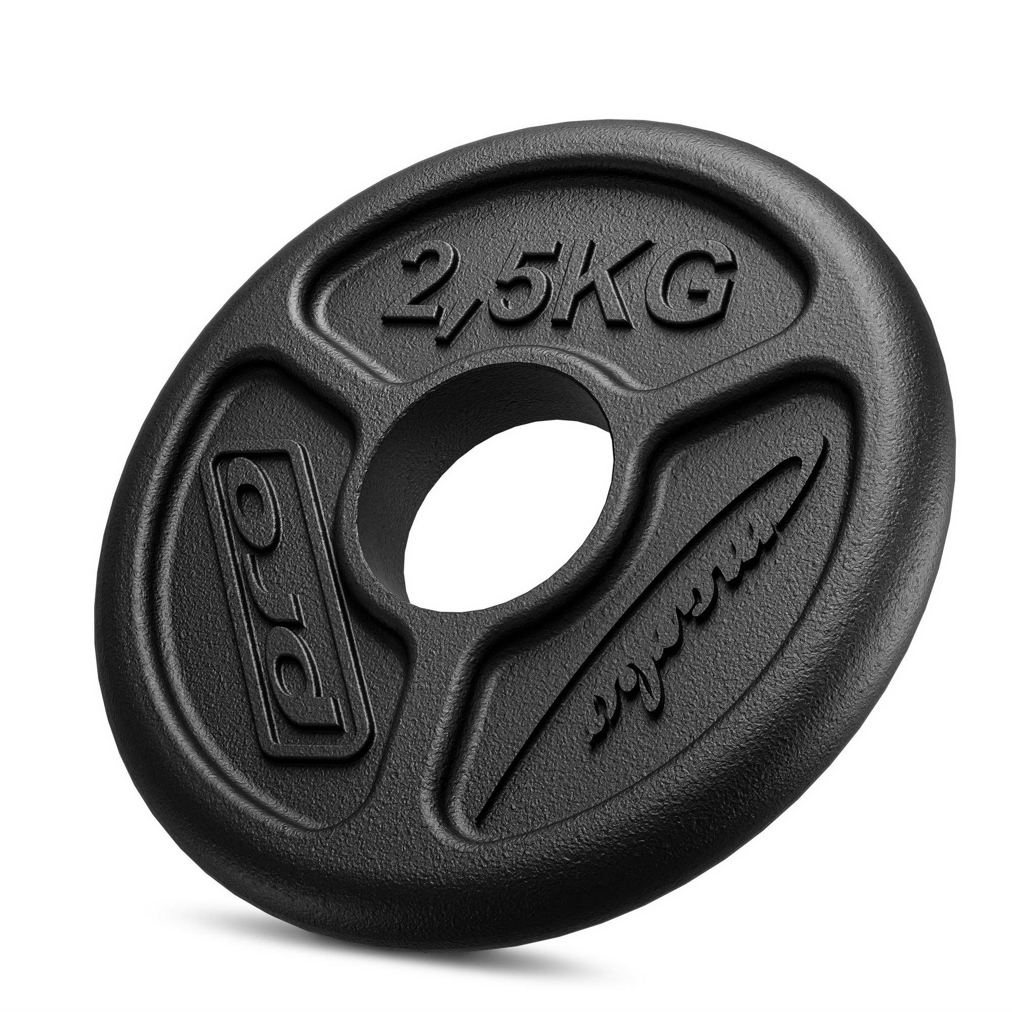 Olimpiskā svara plāksne no čuguna 2,5 kg ar ø51 mm urbumu MW-O2I5-OLI - Marbo Sport