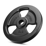 Standarta čuguna Tri Grips svara plāksne 5 kg ar ø31 mm urbumu - Marbo Sport
