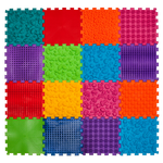 Ortopēdiskais masāžas paklājiņš Ortek Puzzle "Mega Mix" 16 moduļi