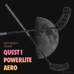 Salming Q1 Powerlite Aero Midnight florbola spēlētāja nūja (1091111-0110)
