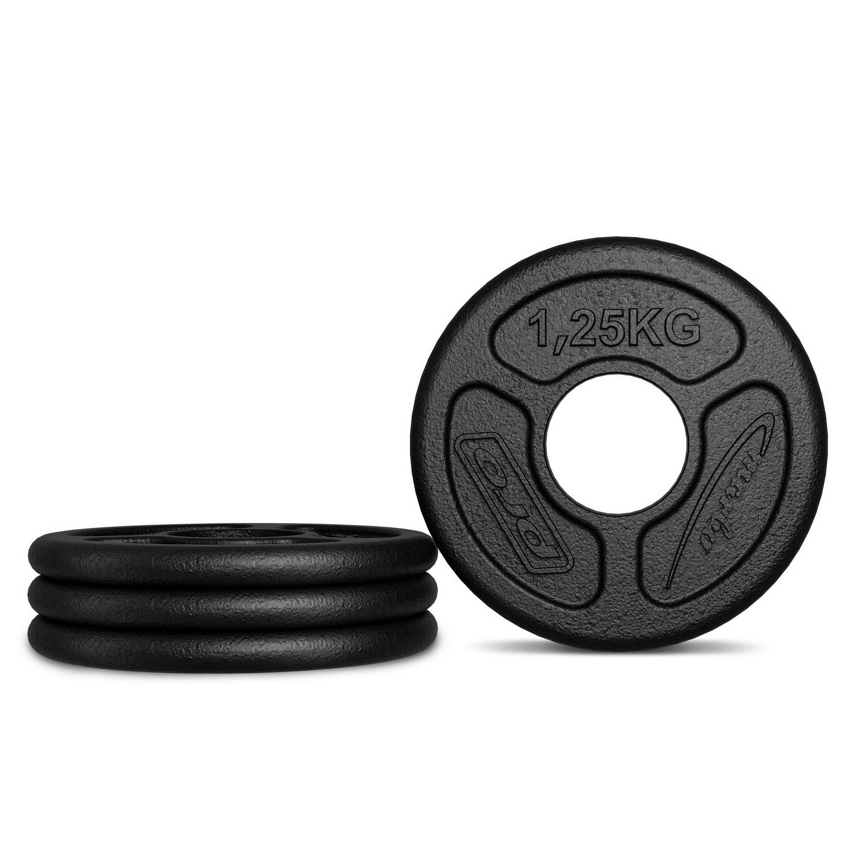Olimpiskā svara plāksne no čuguna 1,25 kg ar ø51 mm urbumu MW-O1,25-OLI - Marbo Sport