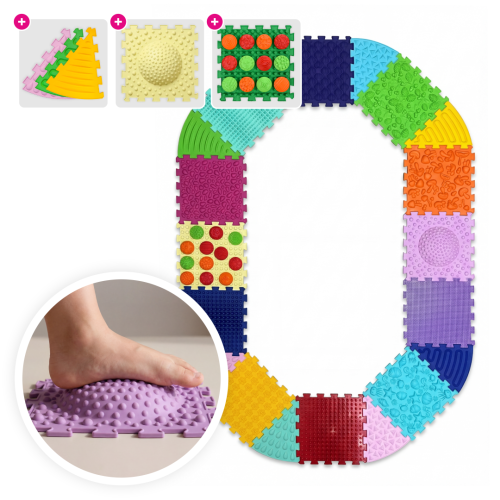 Ortek Multi Mix masāžas paklājiņš 12 daļas + 8 sektori