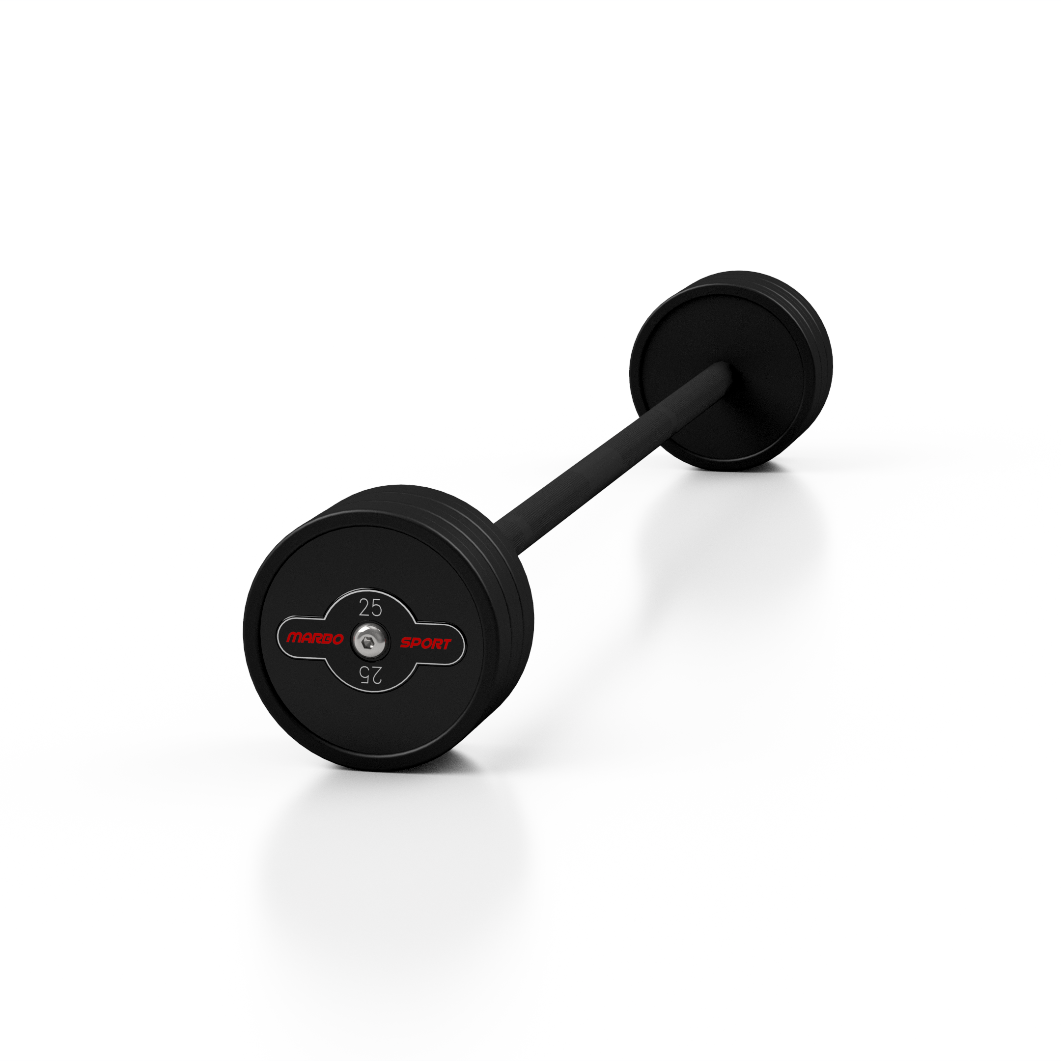 Gumijots svara stienis ar fiksētu svaru 1 gab. 25 kg - Marbo Sport