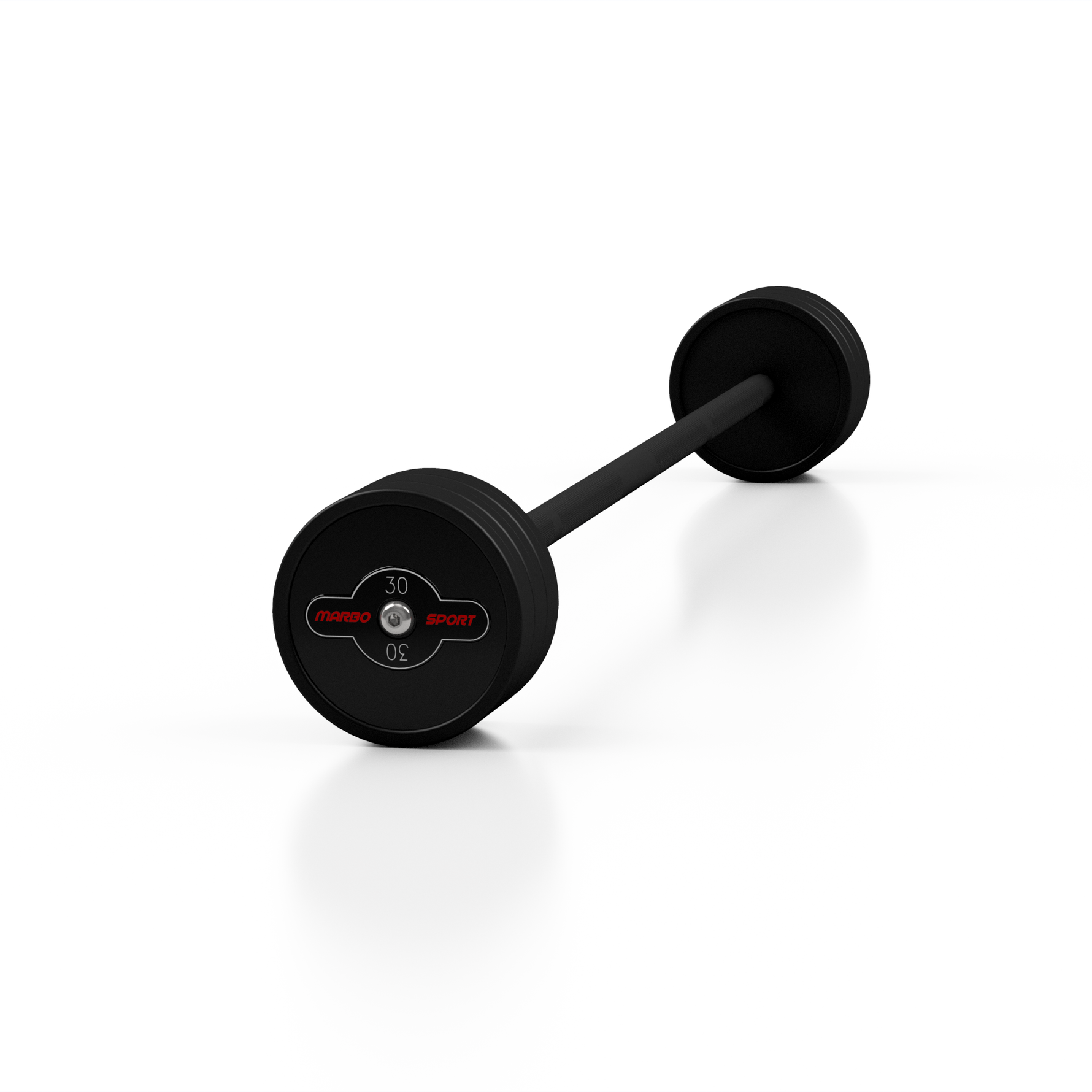 Gumijots svara stienis ar fiksētu svaru 1 gab. 30 kg - Marbo Sport