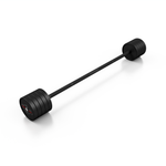Gumijots svara stienis ar fiksētu svaru 1 gab. 45 kg - Marbo Sport