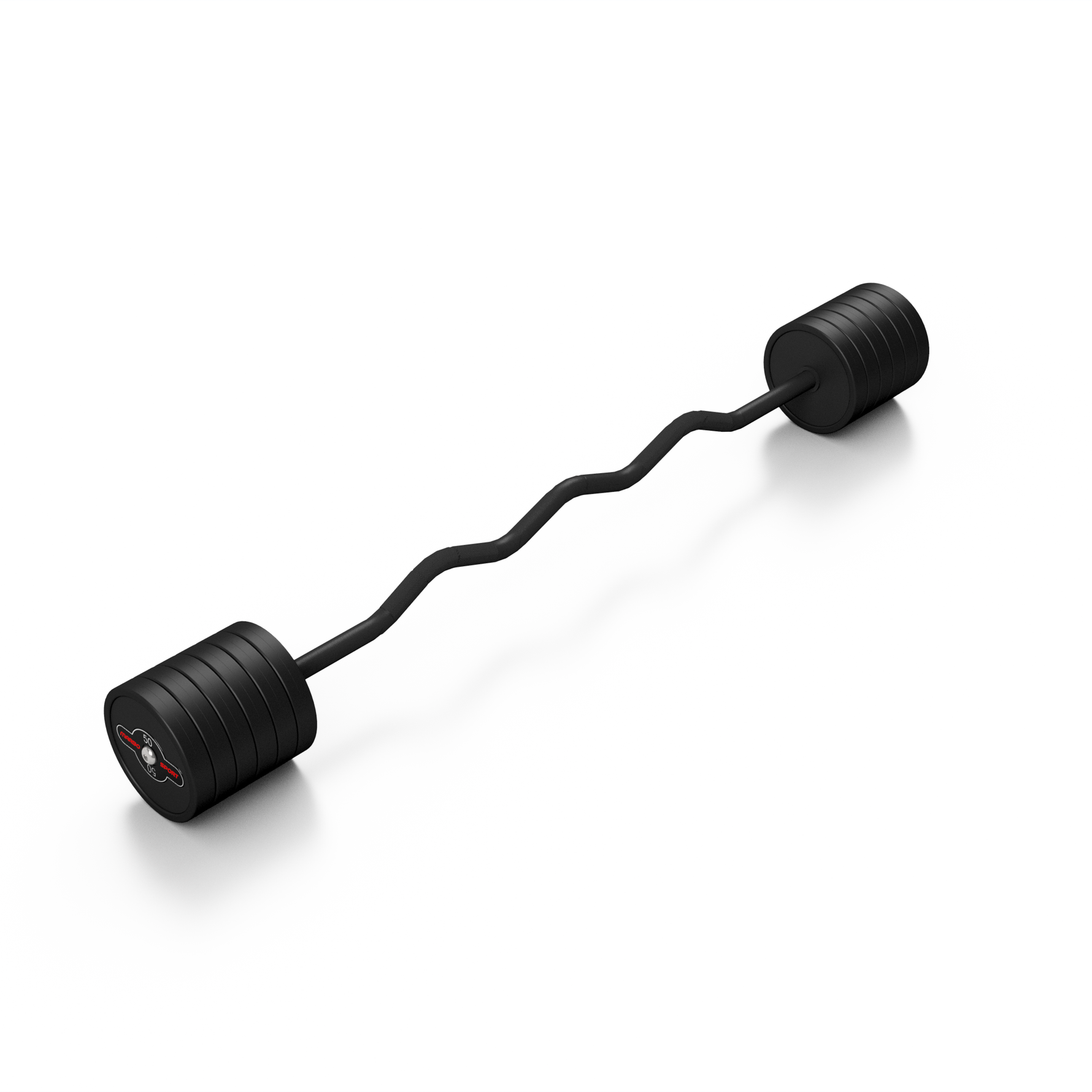 Liektais stienis ar fiksēto svaru 1 gab. Barbell 50 kg - Marbo Sport