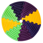 Masāžas paklājiņš «Puzzle Triangle Snake» 1 elements