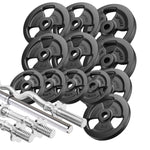 Pastiprinātu rokturu un svaru komplekts 83 kg - Marbo Sport