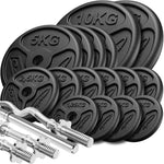 Pastiprinātu stieņu un plāno svaru komplekts 83 kg - Marbo Sport
