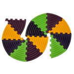 Masāžas paklājiņš «Puzzle Triangle Waves» 1 elements