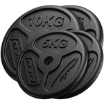 Čuguna svaru disku plāns komplekts 30 kg / 2 x 10 kg + 2 x 5 kg - Marbo Sport