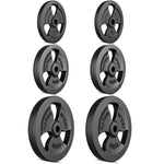 Tri-Grip svaru disku komplekts no čuguna 60 kg / 2 x 15 kg + 2 x 10 kg + 2 x 5 kg - Marbo Sport