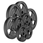 30mm svara diski Tri-Grip rubberized cast iron weight plates set 30 kg / 4 x 5 kg + 4 x 2.5 kg - Marbo Sport