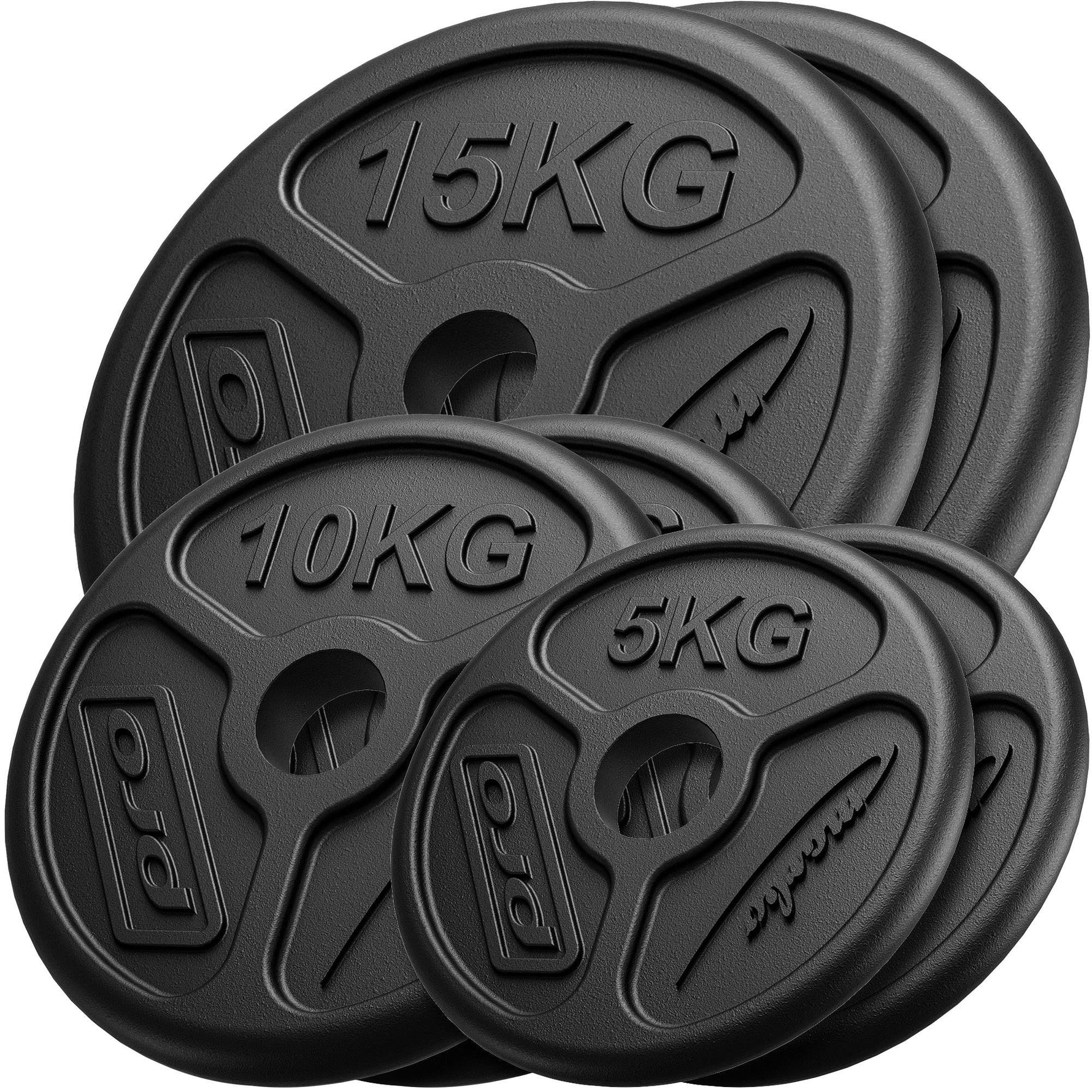 Olympia čuguna svaru disku komplekts 60 kg / 2 x 15 kg + 2 x 10 kg + 2 x 5 kg MW-2x15KG_2x10KG_2x5KG-OLI - Marbo Sport