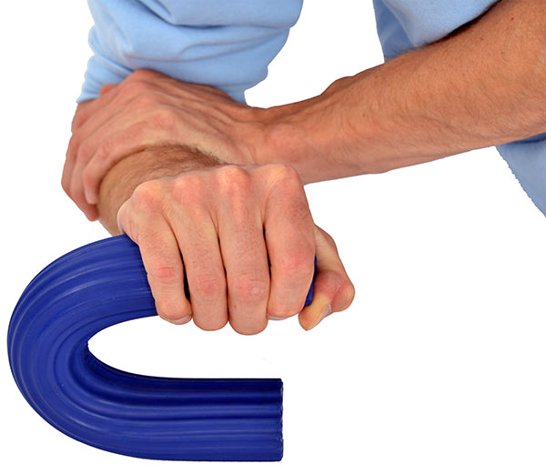 Plaukstas un roku trenažieris Moves Flex Bar 31x4.5cm - zils (ļoti smags)