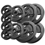 Trīskāršās satvēriena svaru disku komplekts no čuguna 29 kg / 4 x 5 kg + 2 x 2,5 kg + 4 x 1 kg - Marbo Sport