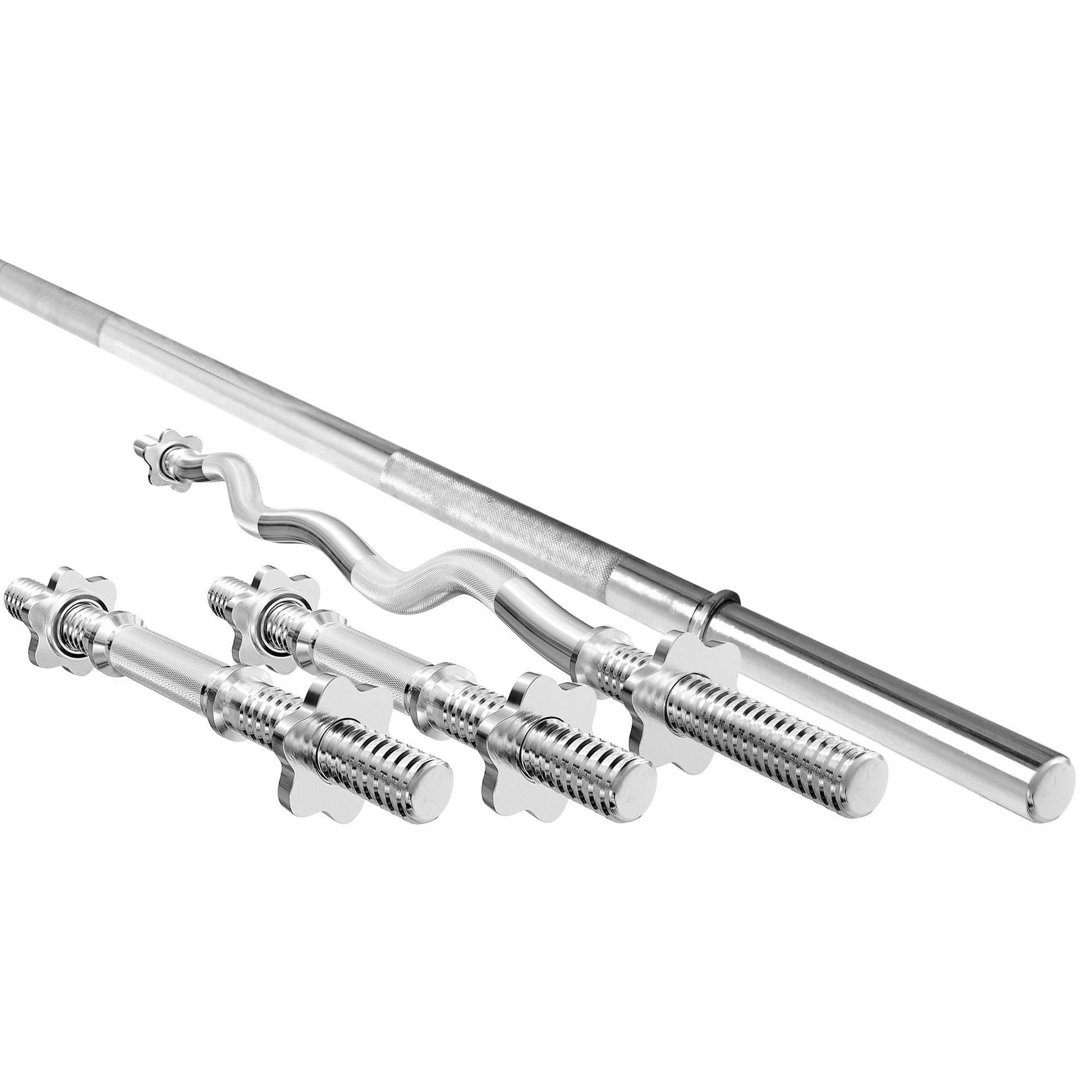 Komplekts MWG2 | Stieņa stienis 198 cm + Ieliekšanas stienis 120 cm + 2 hanteļu stieņi 40 cm 30 mm - Marbo Sport