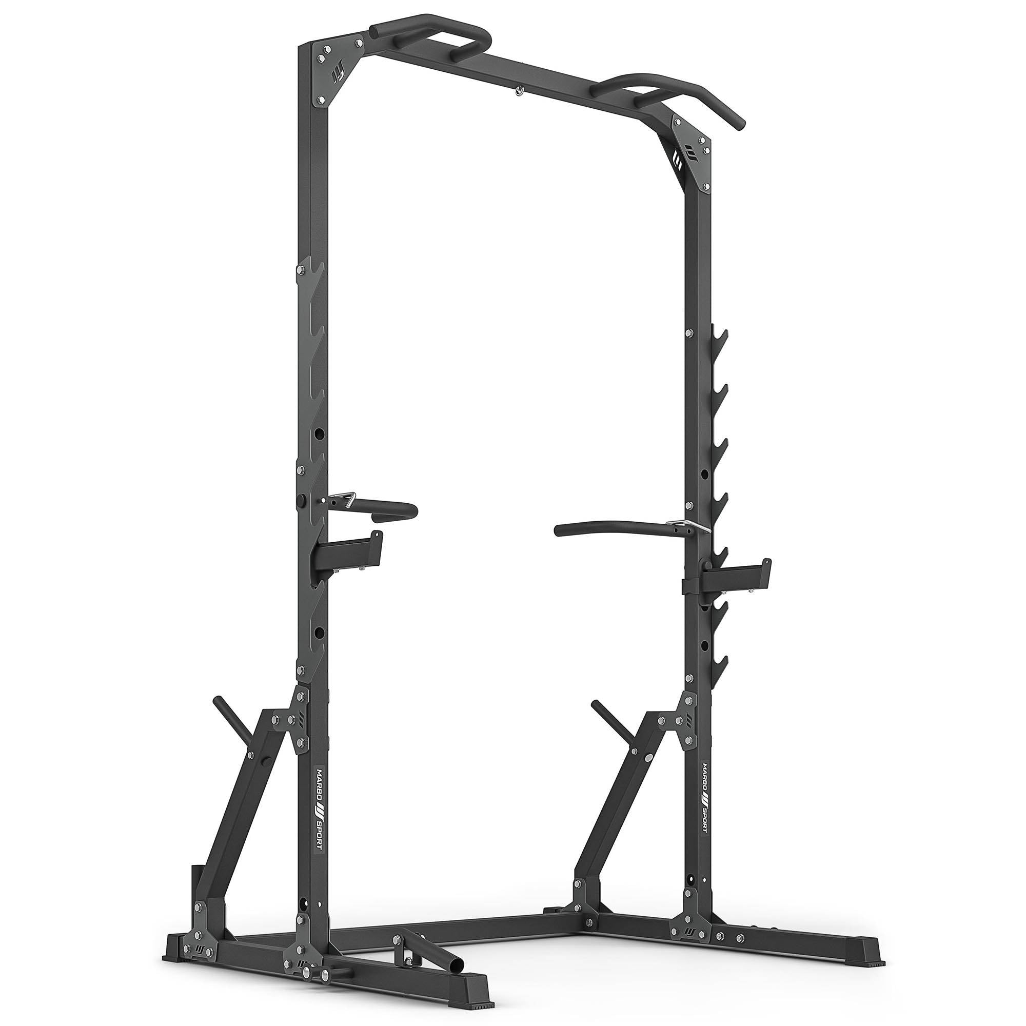 Svarcelšanas statīvs Squat half-rack with pull up bar with rack and dip station + landmine attachment MS-U115 2.0 - Marbo Sport