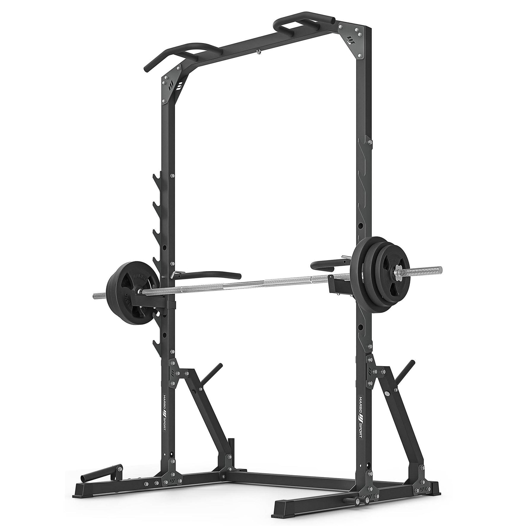 Svarcelšanas statīvs Squat half-rack with pull up bar with rack and dip station + landmine attachment MS-U115 2.0 - Marbo Sport