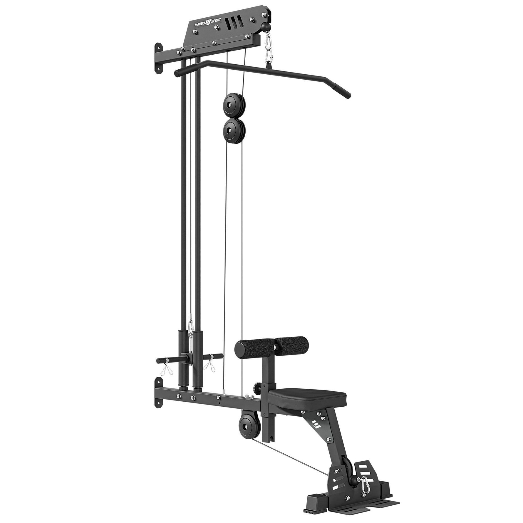 Marbo Sport pie sienas stiprināms trenažieris ar sēdekli MS-W104 2.0