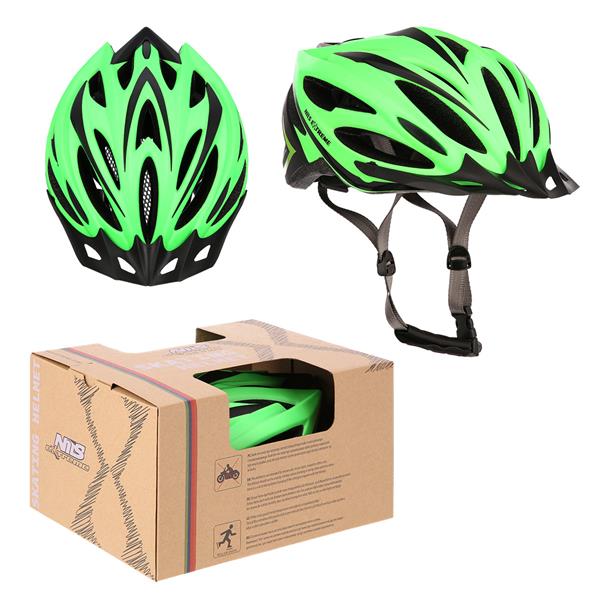 Aizsargķivere MTW202 GREEN-BLACK SIZE M (53-58CM) HELMET NILS EXTREME