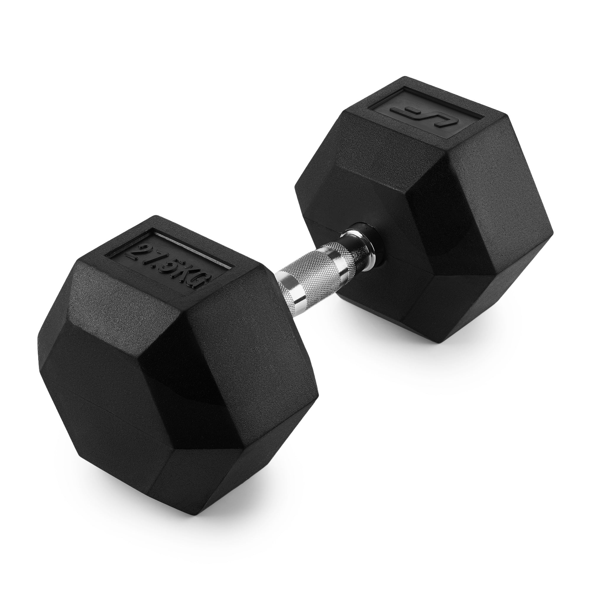 Gumijas pārklājuma HEX čuguna hantele 27,5 kg - UpForm