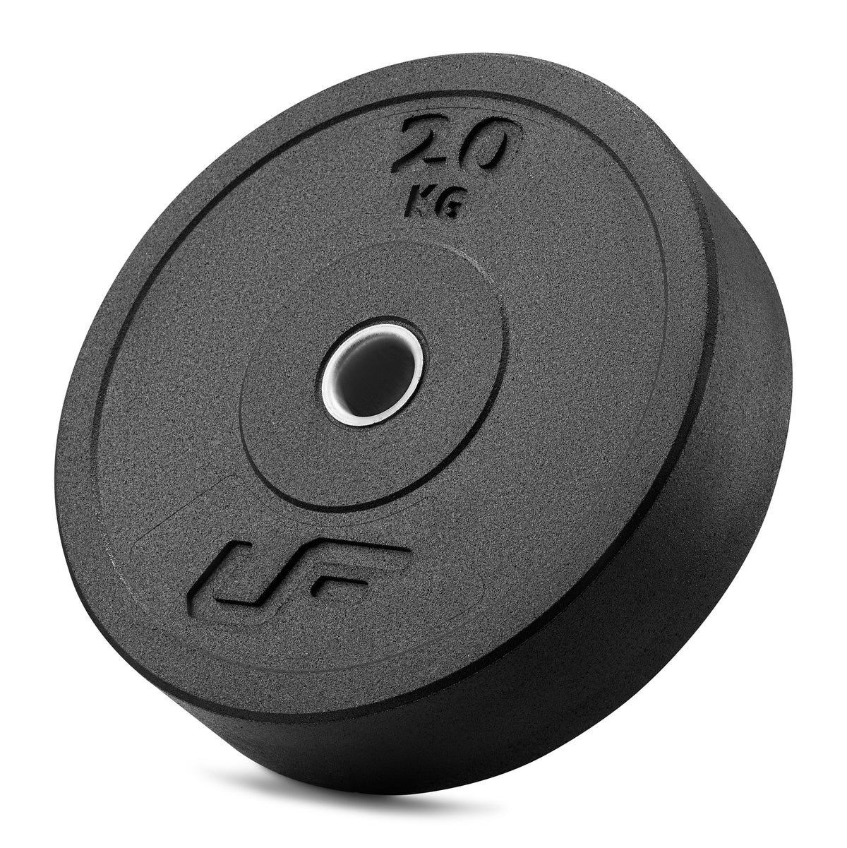 Gumijots olimpiskais svaru disks (bumper) UpForm, 20 kg, Ø 45 cm, atvērums 51 mm
