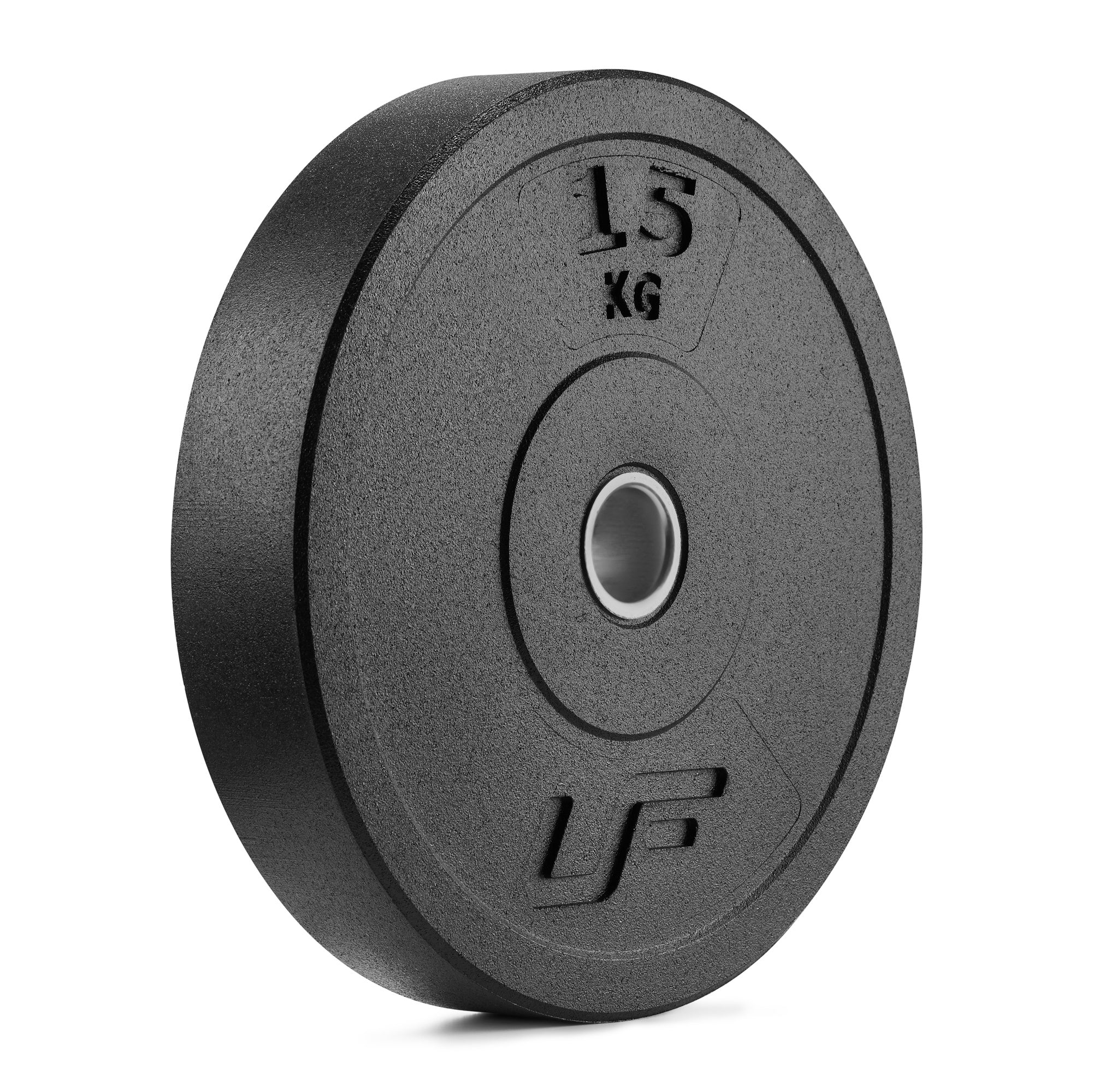 Gumijots olimpiskais svaru disks (bumper) UpForm, 15 kg, Ø 45 cm, atvere 51 mm