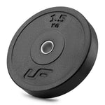 Gumijots olimpiskais svaru disks (bumper) UpForm, 15 kg, Ø 45 cm, atvere 51 mm