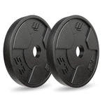 Čuguna svaru disku komplekts Marbo Sport, 2 × 2,5 kg, 31 mm