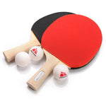 PINGPONG KOMPLEKTS METEORS 2 SIKSPARI + 3 Bumbiņas iepakojumā