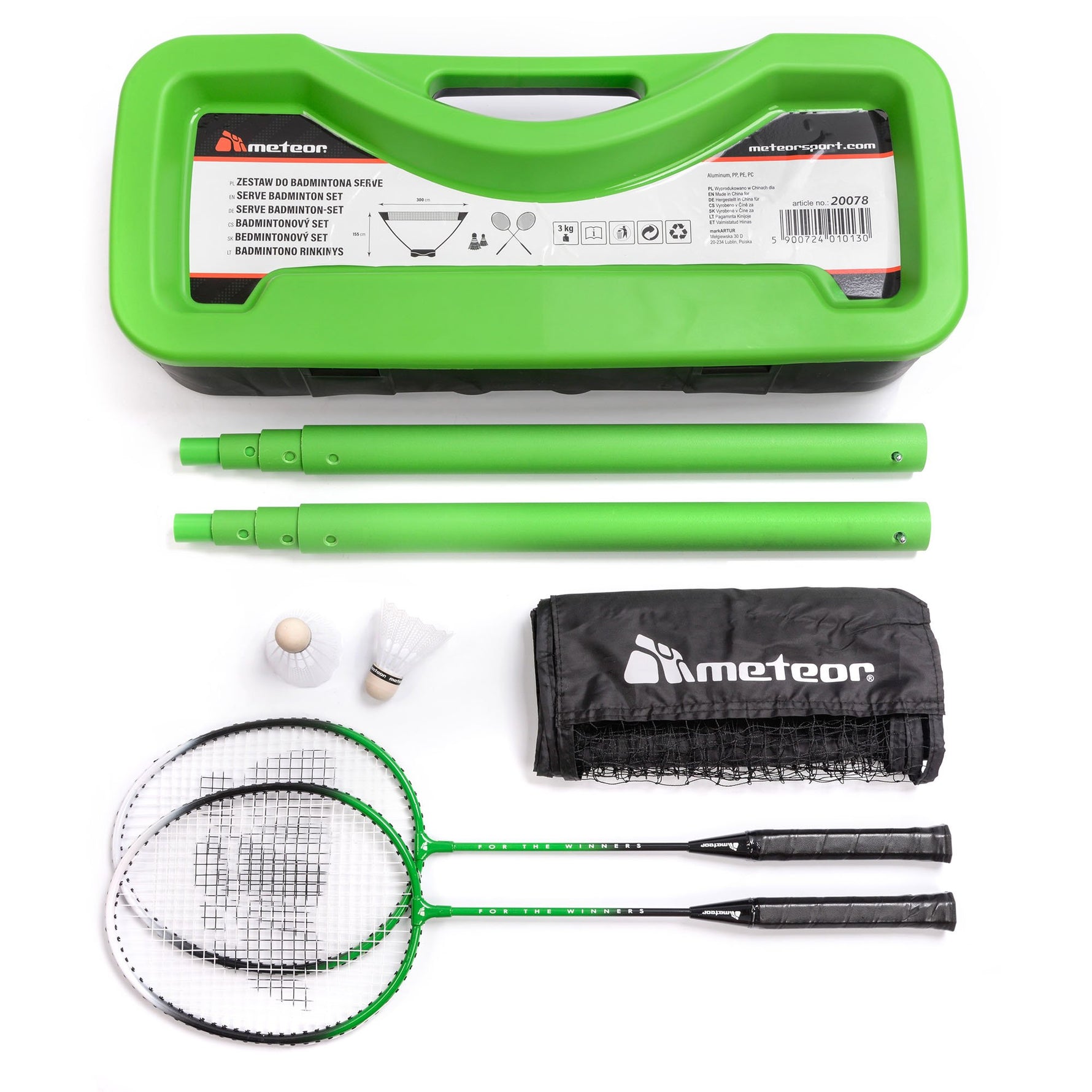 BADMINTONA KOMPLEKTS METEOR SERVE