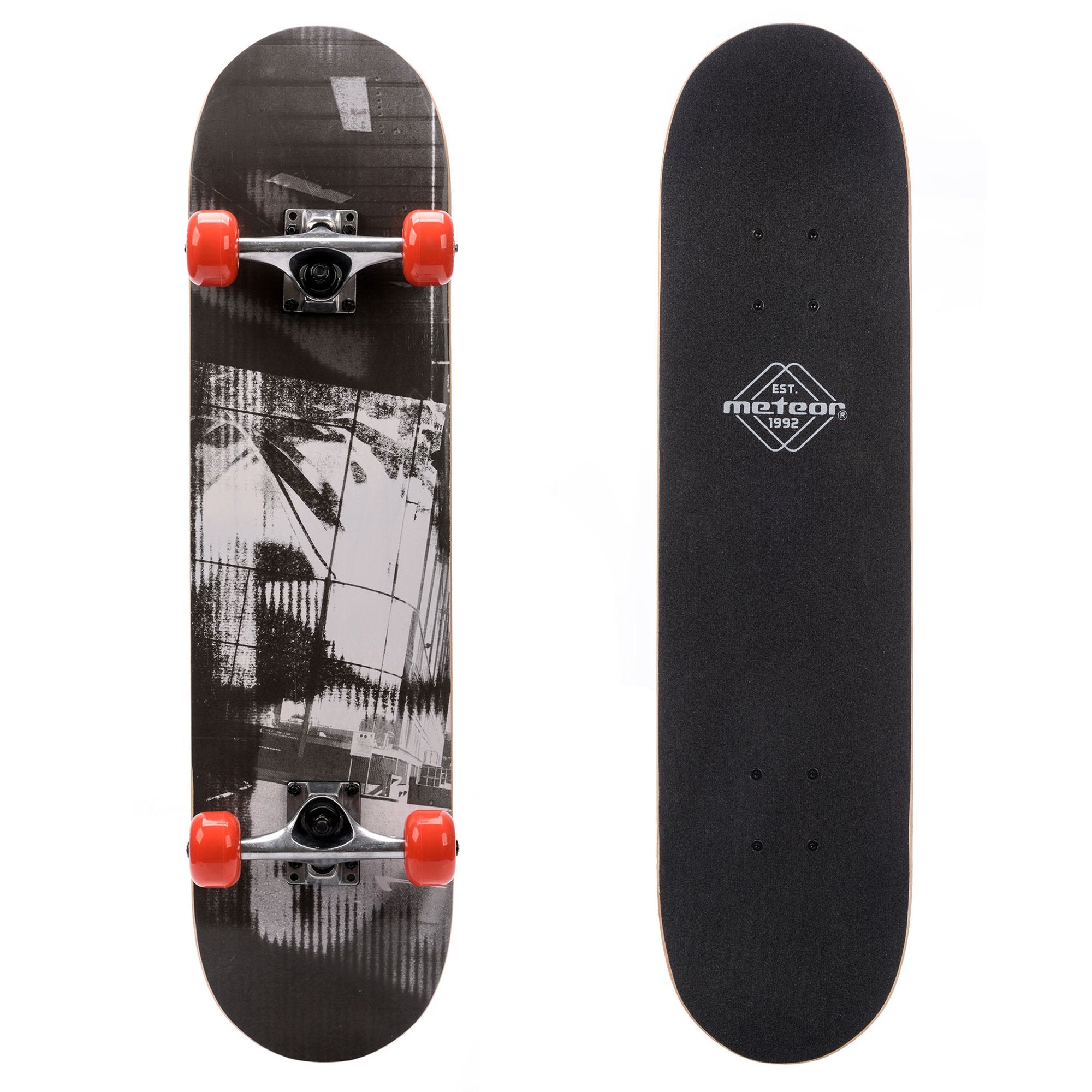 Skrituļdēlis METEOR WOODEN black grey