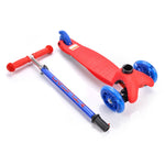 Skrejritenis ar riteņiem Led Meteor red-blue 22558