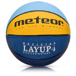 Basketbola bumba Meteor Layup 4 blue / yellow / light blue