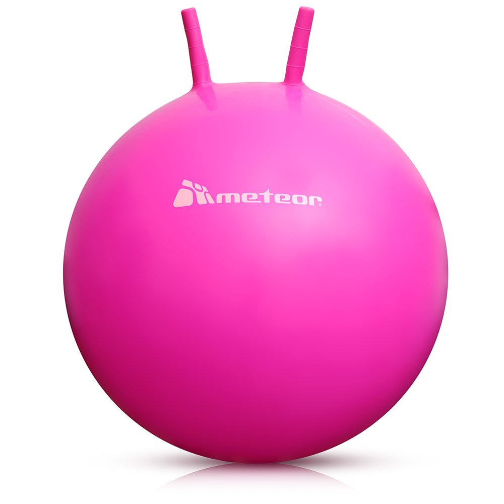 BOUNCY BALL METEOR 65 cm AR RAGA FORMAS ROKTURIEM rozā