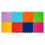 Masāžas paklājiņš “Ortek Mix Puzzle” 8 elementi Mīksts