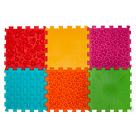Masāžas paklājiņš “Ortek Mix Puzzle” 6 elementi Mīksts